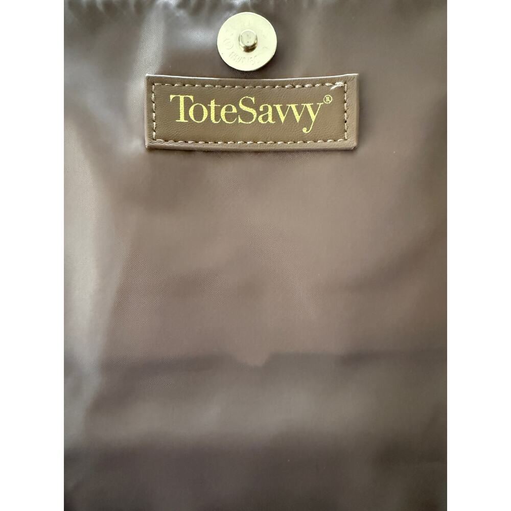 ToteSavvy Crossbody Diaper Bag Changing Mat, Wipes Pocket Tan - Picture 6 of 10